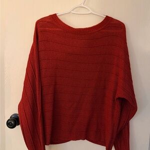 Daytrip Red Crew Neck Sweater